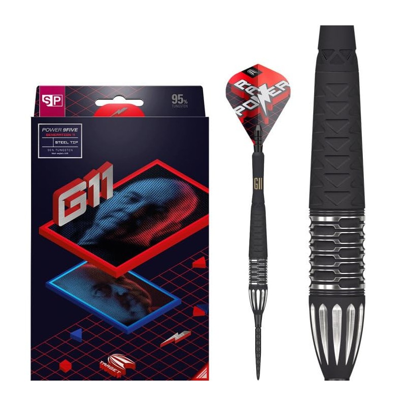 Outlet Rzutki Phil Taylor Gen 11 Power 9-Five Steel Rzutki z końcówką Swiss