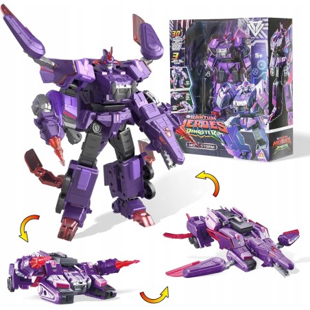 Outlet Quantum Heroes DINOSTER Mosa Storm Robot Transformujący 3w1