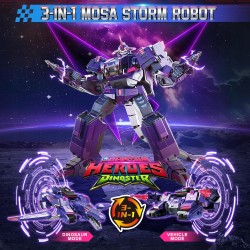 Outlet Quantum Heroes DINOSTER Mosa Storm Robot Transformujący 3w1