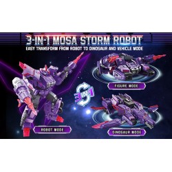 Outlet Quantum Heroes DINOSTER Mosa Storm Robot Transformujący 3w1
