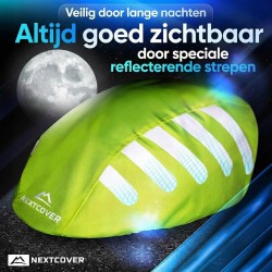 Outlet Nextcover pokrowiec przeciwdeszczowy na kask rowerowy odblaskowy