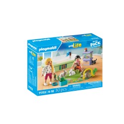 Outlet Playmobil 71753 Klocki Dziewczynki z królikami figurka + akcesoria
