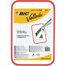 Outlet Biała tablica Bic 30 cm x 44 cm do nauki pracy domu na ściane