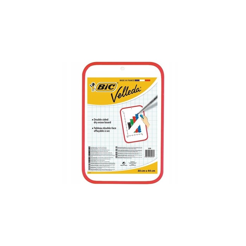 Outlet Biała tablica Bic 30 cm x 44 cm do nauki pracy domu na ściane