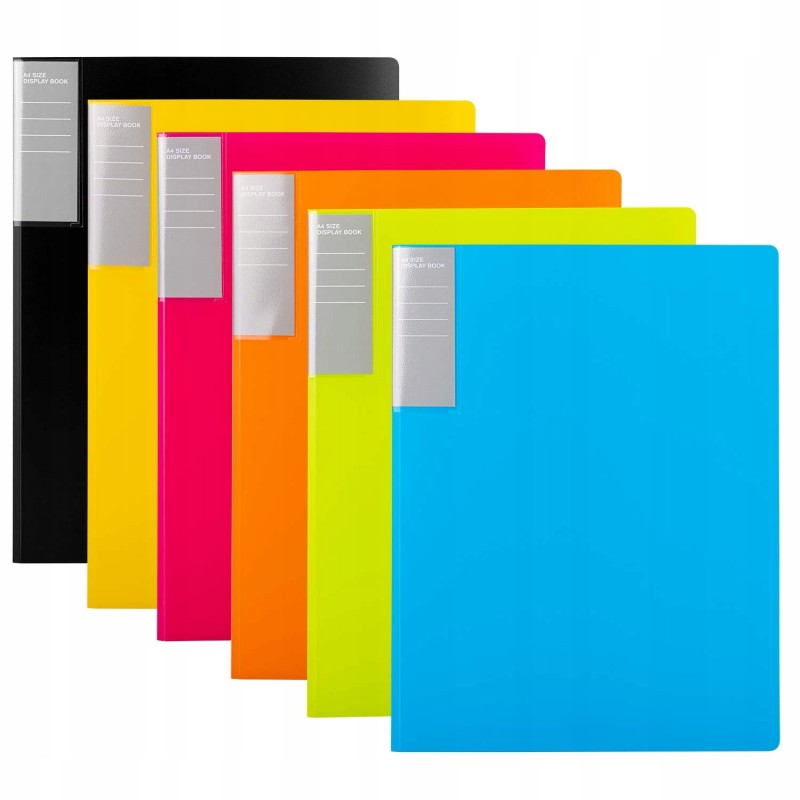 Amazon Basics Książka organizer A4 30 koszulek wielokolorowy 6 sztuk