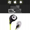 Outlet Bezprzewodowe sportowe słuchawki Bluetooth z przyciskami, czerwone