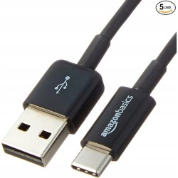 Outlet Kabel Amazon Basics szybkie ładowanie USB-C na USB-A 2.0 480 Mb/s