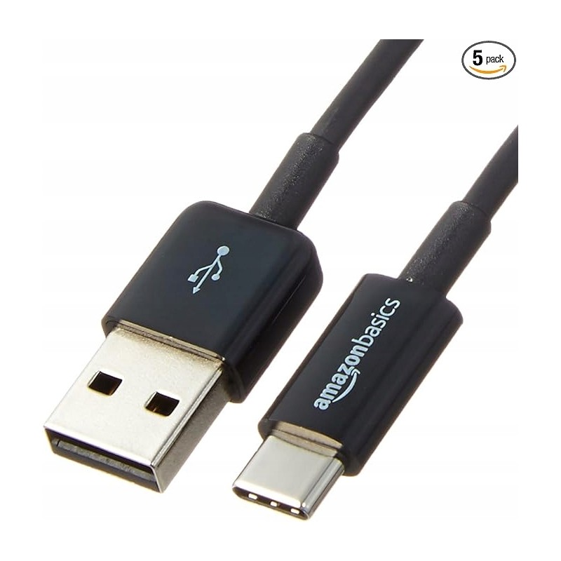 Outlet Kabel Amazon Basics szybkie ładowanie USB-C na USB-A 2.0 480 Mb/s