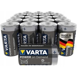 Outlet Bateria alkaliczna Varta Power On Demand D (R20) Zestaw 20 szt.