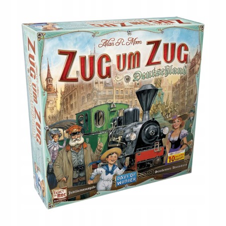 Asmodee Zug Um Zug Deutschland gra planszowa 2-5 graczy 8+ edycja 2023