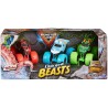 Outlet Monster Jam Beasts zestaw 3 Pojazdów terenowych 1:64 wielokolorowy