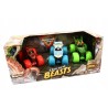 Outlet Monster Jam Beasts zestaw 3 Pojazdów terenowych 1:64 wielokolorowy