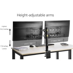 Outlet Podwójny stojak na monitor uniwersalny dla 23-68cm AmazonBasics