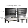 Outlet Podwójny stojak na monitor uniwersalny dla 23-68cm AmazonBasics