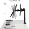Outlet Podwójny stojak na monitor uniwersalny dla 23-68cm AmazonBasics
