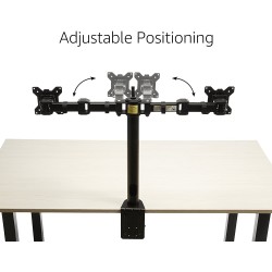 Outlet Podwójny stojak na monitor uniwersalny dla 23-68cm AmazonBasics