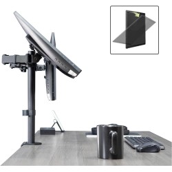 Outlet Podwójny stojak na monitor uniwersalny dla 23-68cm AmazonBasics