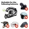 Outlet Uniwersalny Pluszowy Pokrowiec na Kask Motocyklowy Święty Mikołaj