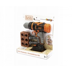 Outlet SMOBY Wiertarko-wkrętarka Black&Decker 7600360918 + 2 bity czarna