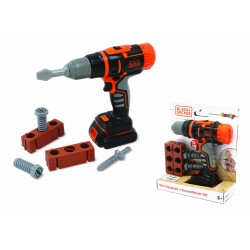 Outlet SMOBY Wiertarko-wkrętarka Black&Decker 7600360918 + 2 bity czarna