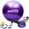Outlet EDIFIT Piłka do jogi i pilatesu r. 65 fioletowa w zestawie z pompką