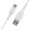 Outlet Kabel Belkin USB - USB typ C 1 m odporny na zagięcia biały