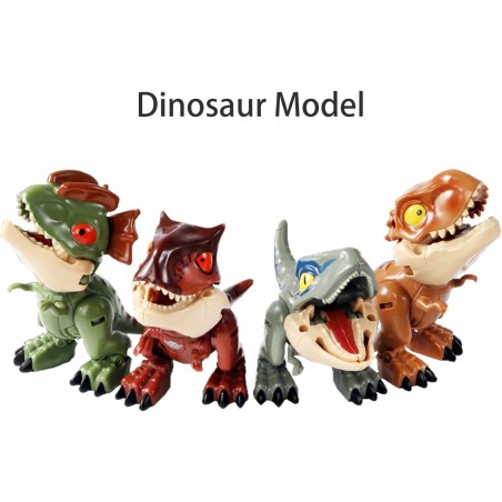 2 w 1 mały dinozaur przekształcający zabawki-roboty