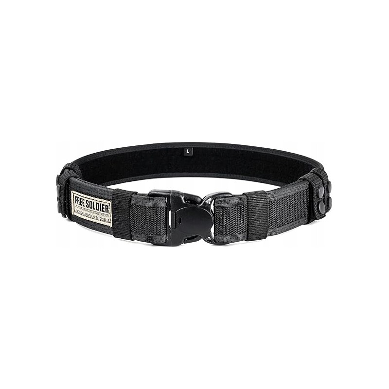 Outlet Nylowy pas taktyczny FREE SOLDIER klamra 3-pkt + 4 akcesoria
