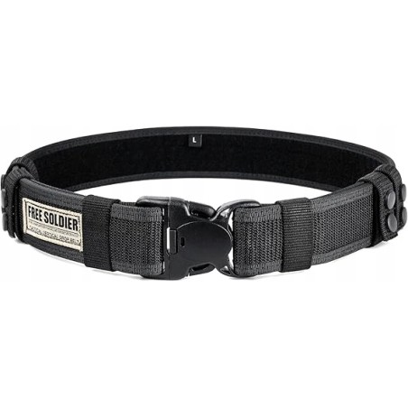 Outlet Nylowy pas taktyczny FREE SOLDIER klamra 3-pkt + 4 akcesoria