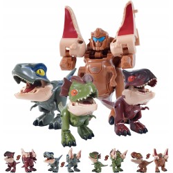 2 w 1 mały dinozaur przekształcający zabawki-roboty