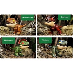 2 w 1 mały dinozaur przekształcający zabawki-roboty