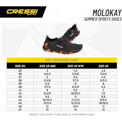 Outlet Buty Cressi MOLOKAI wytrzymałe do aktywności wodnych roz. 42 czarny