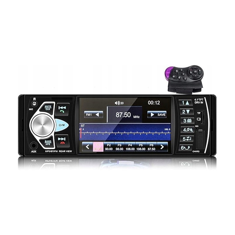 Outlet Radio samochodowe 1DIN 4.1 cali 4022D MP5 Bluetooth ekran dotykowy