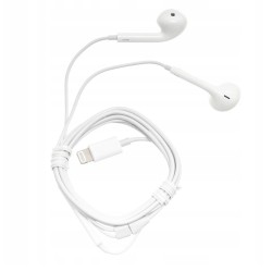 Outlet Słuchawki przewodowe douszne Apple EarPods (Lightning) białe