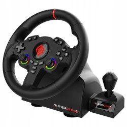 USZKODZONY SUBSONIC kierownica gamingowa 220 RS-X z pedałami LED SA5720-3