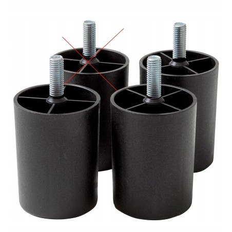 Outlet IPEA 3 nóżki z tworzywa sztucznego do sofy i mebli 60mmx60 mmx 0 mm