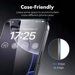 Outlet Zestaw 3 szkieł hartowanych UNBREAKcable do iPhone 16 Pro Max, łatwy