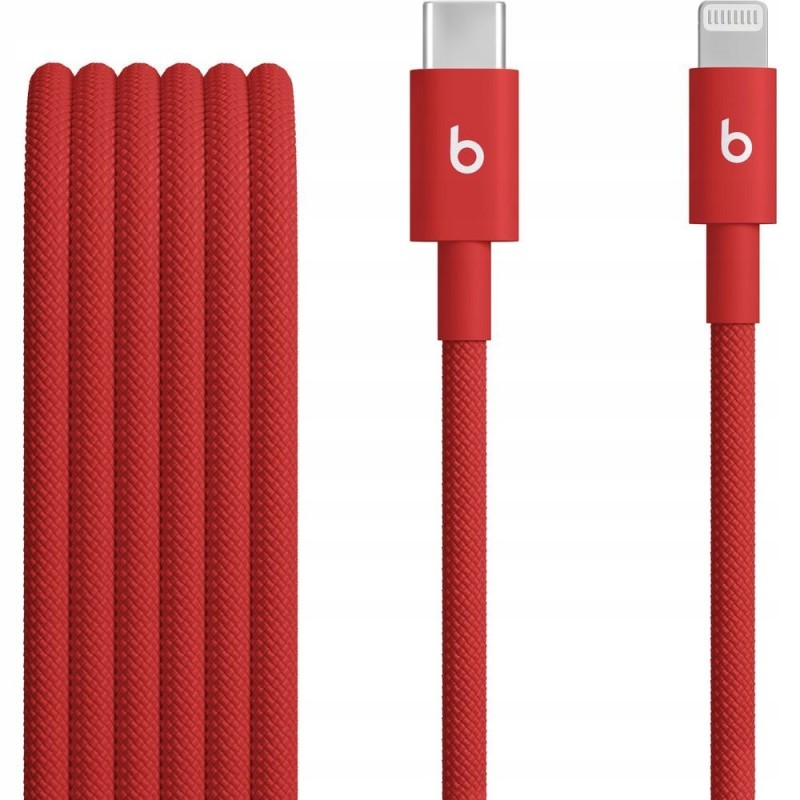 Outlet Kabel Apple Beats USB C - Lightning 1,5 m Szybkie ładowanie Czerowny