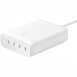 Outlet Ładowarka Belkin Boost 200W GaN 4 porty USB-C 140W + 60W biała