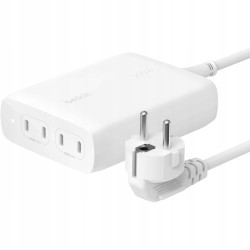 Outlet Ładowarka Belkin Boost 200W GaN 4 porty USB-C 140W + 60W biała