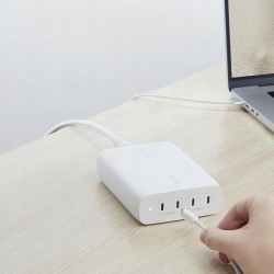 Outlet Ładowarka Belkin Boost 200W GaN 4 porty USB-C 140W + 60W biała