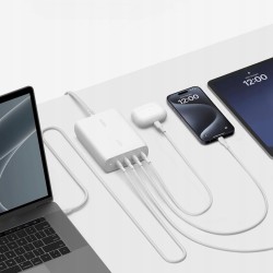 Outlet Ładowarka Belkin Boost 200W GaN 4 porty USB-C 140W + 60W biała