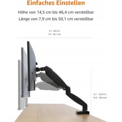 Outlet Amazon Basics Uchwyt na biurko do monitora komputerowego 15-27"