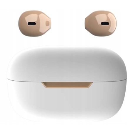 Outlet Eleror X6s Pro bezprzewodowe słuchawki douszne Bluetooth beżowe
