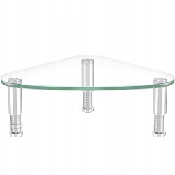 Outlet Narożny Stojak Szklany Hemudu HD01T-003P 38 x 26 x 8,6 cm