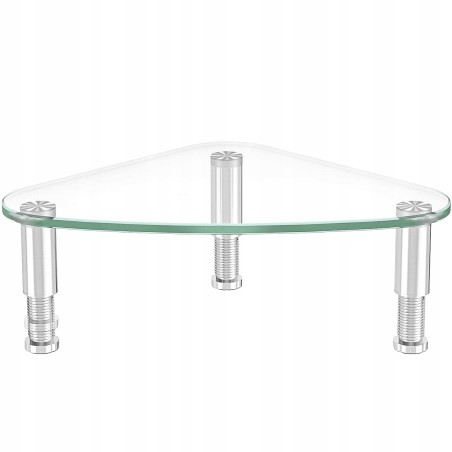 Outlet Narożny Stojak Szklany Hemudu HD01T-003P 38 x 26 x 8,6 cm