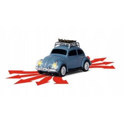 Outlet CARSON Model VW Beetle 1:87 Zimowa Wersja RC Auto Niebieski
