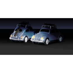 Outlet CARSON Model VW Beetle 1:87 Zimowa Wersja RC Auto Niebieski