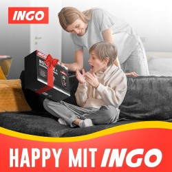 Outlet Worek treningowy INGO dla dzieci 165 cm czarny + rękawice i pompka