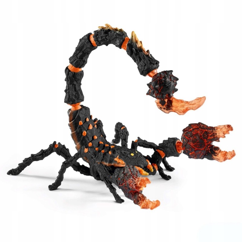 Outlet Figurka Schleich 70142 Skorpion z lawą Eldrador czarno-pomarańczowa